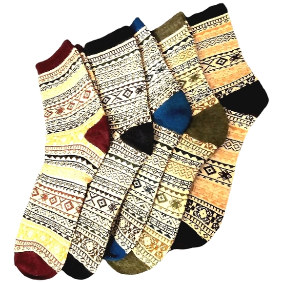 5Pack - Warm, Cozy Fall or Winter Socks for Her - Picture 2 of 5